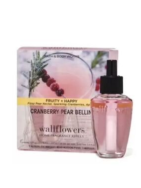CRANBERRY PEAR BELLINI WALLFLOWER FRAGRANCE REFILLS 2-PACK BY BATH & BODY WORKS